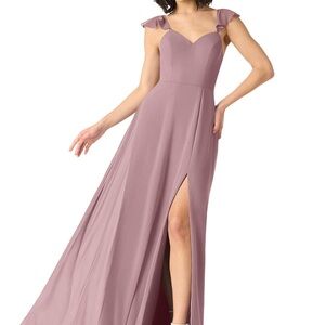Azazie Everett bridesmaid dress- Dusty Rose